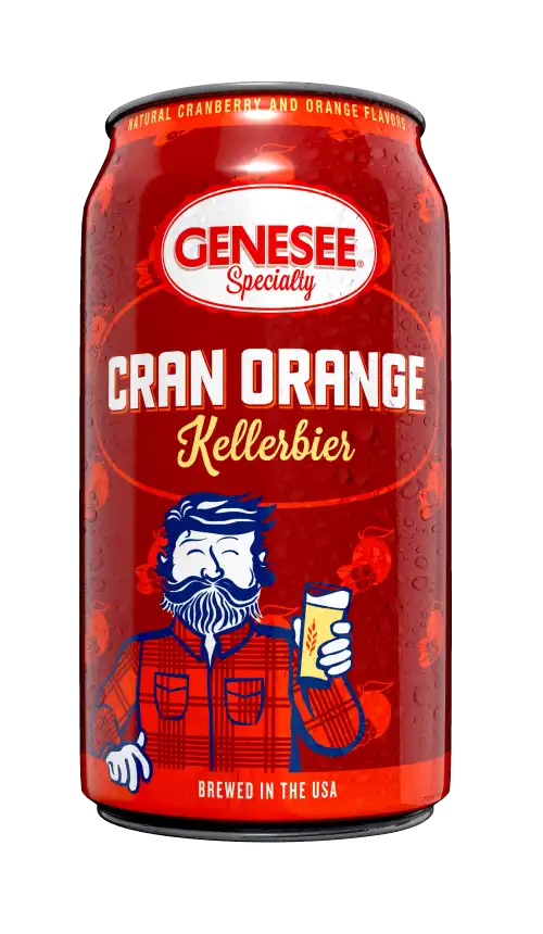 A can of Genesee Cran Orange Kellerbier A can of Genesee Cran Orange Kellerbier