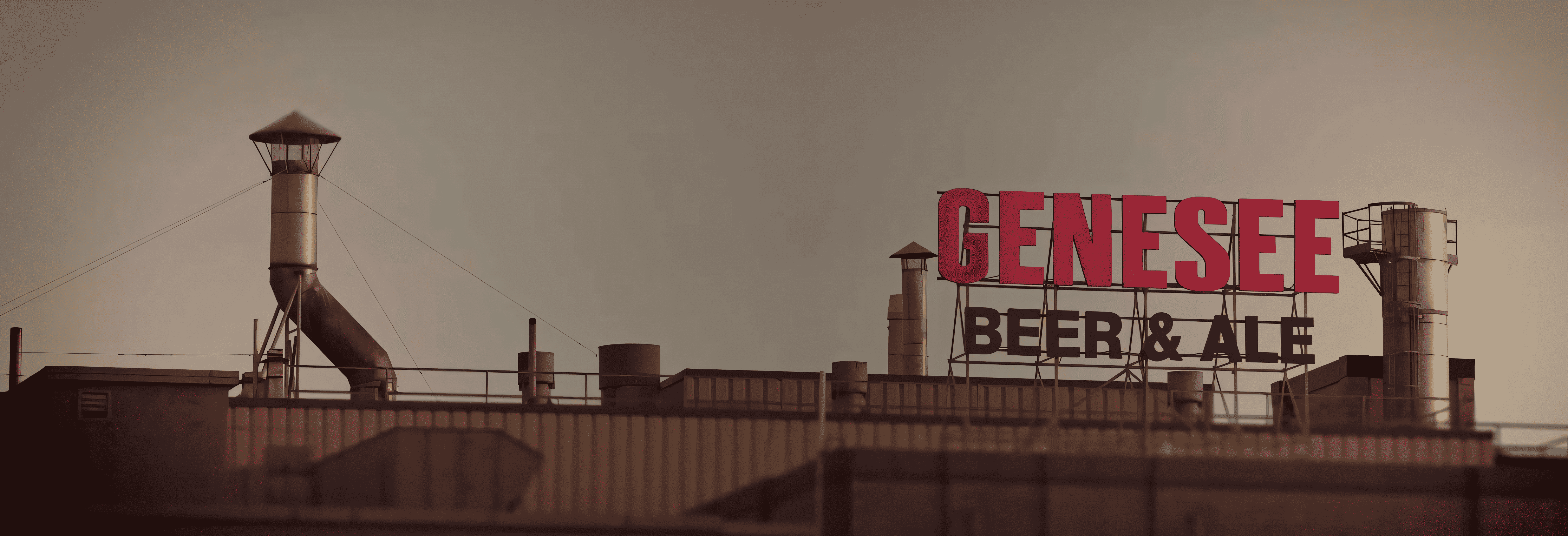 A photo of the Genesee Beer & Ale neon sign