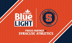 Labatt Blue Light Lgoo and Syracuse University Logo