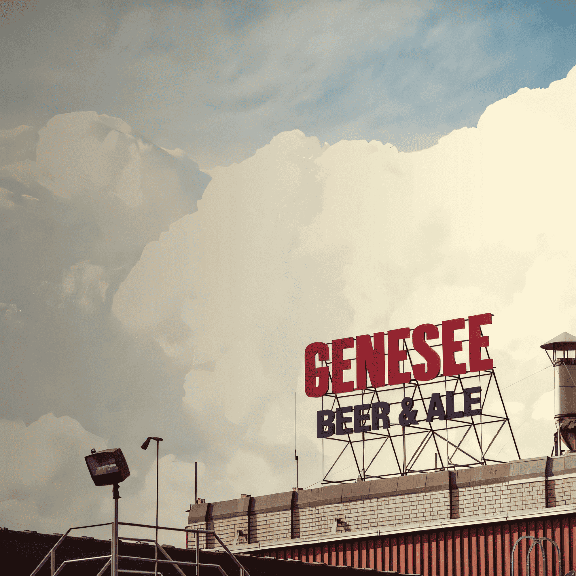 A photo of the Genesee Beer & Ale neon sign