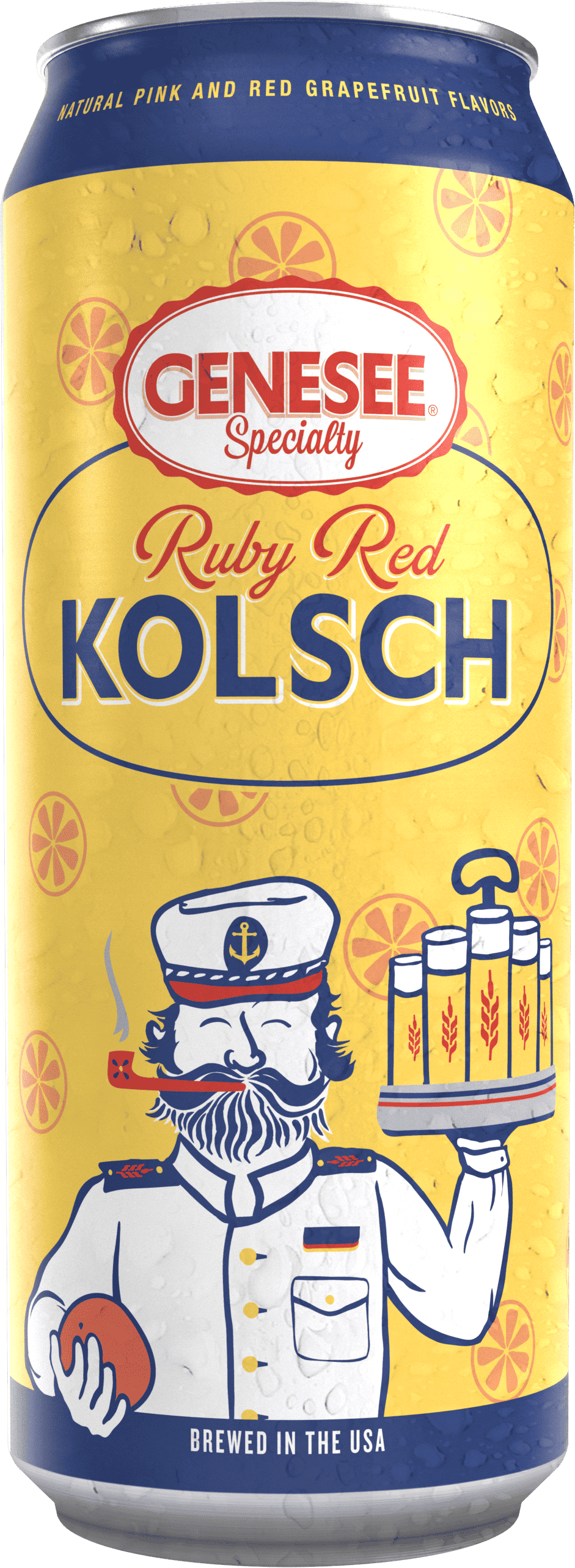 A can of Genesee Ruby Red Kolsch