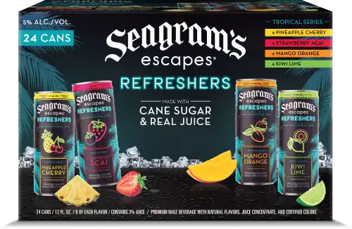 A Seagram's Refresher's case