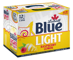 A case of Labatt Blue Light Raspberry Lemon