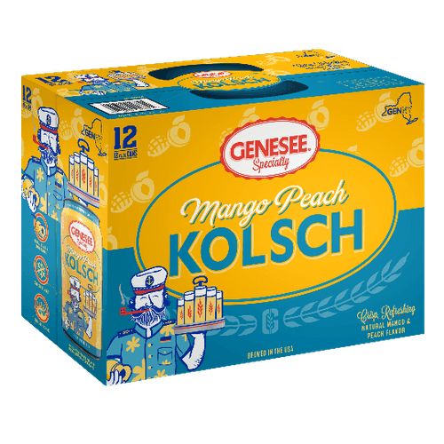 A case of Genesee Mango Peach Kolsch