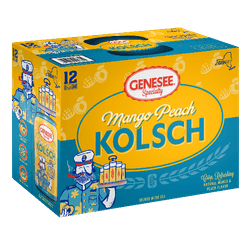 A case of Genesee Mango Peach Kolsch