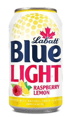 A can of Labatt Blue Light Raspberry Lemon